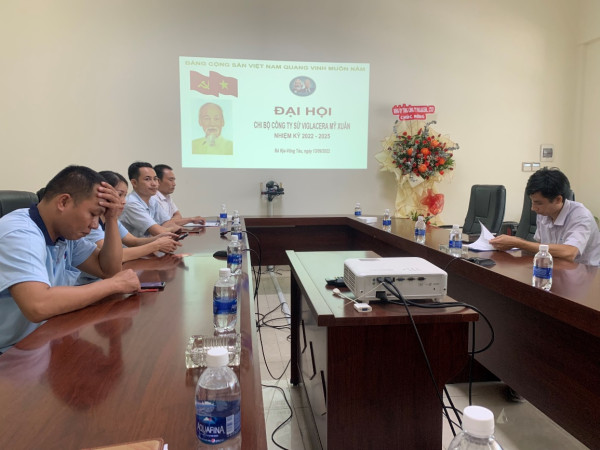 Đại hội Chi bộ Công ty Sứ Viglacera Mỹ Xuân nhiệm kỳ 2022-2025